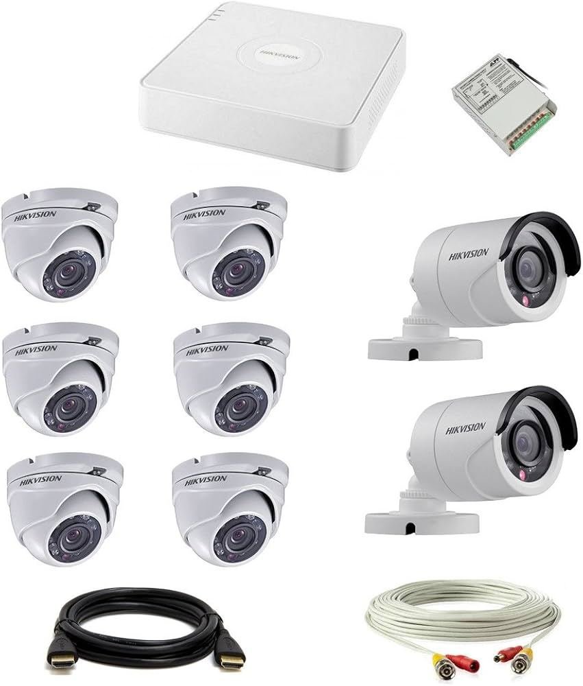 Hikvision dome and bullet CCTV kit with DVR — home cctv kit (2-4 cam) in Kursi Road, Lucknow