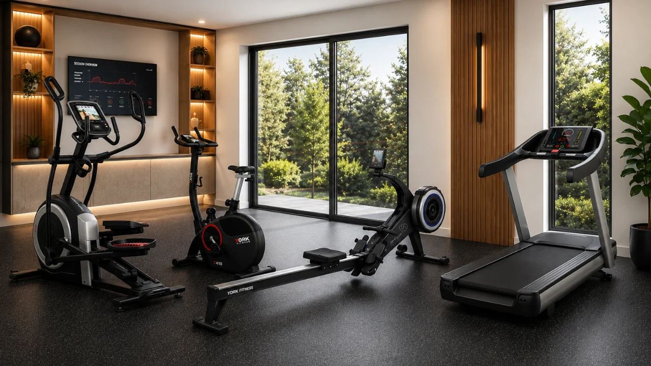 Premium cardio machines setup