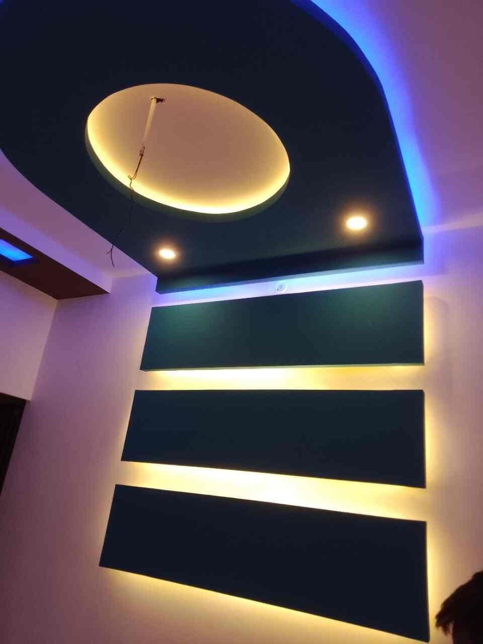 Decorative LED ceiling lighting installed by Ghanshyam Electrician in Gomti Nagar, Lucknow