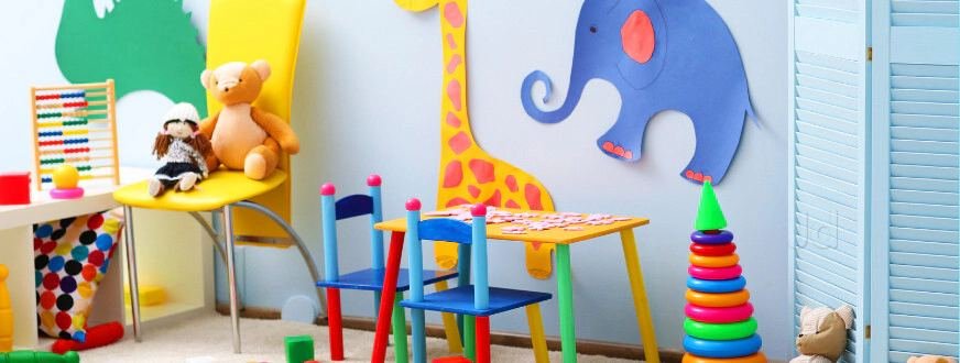 Kidspark play area with colorful decor