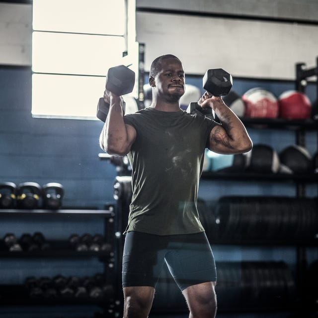 Dumbbell shoulder press workout