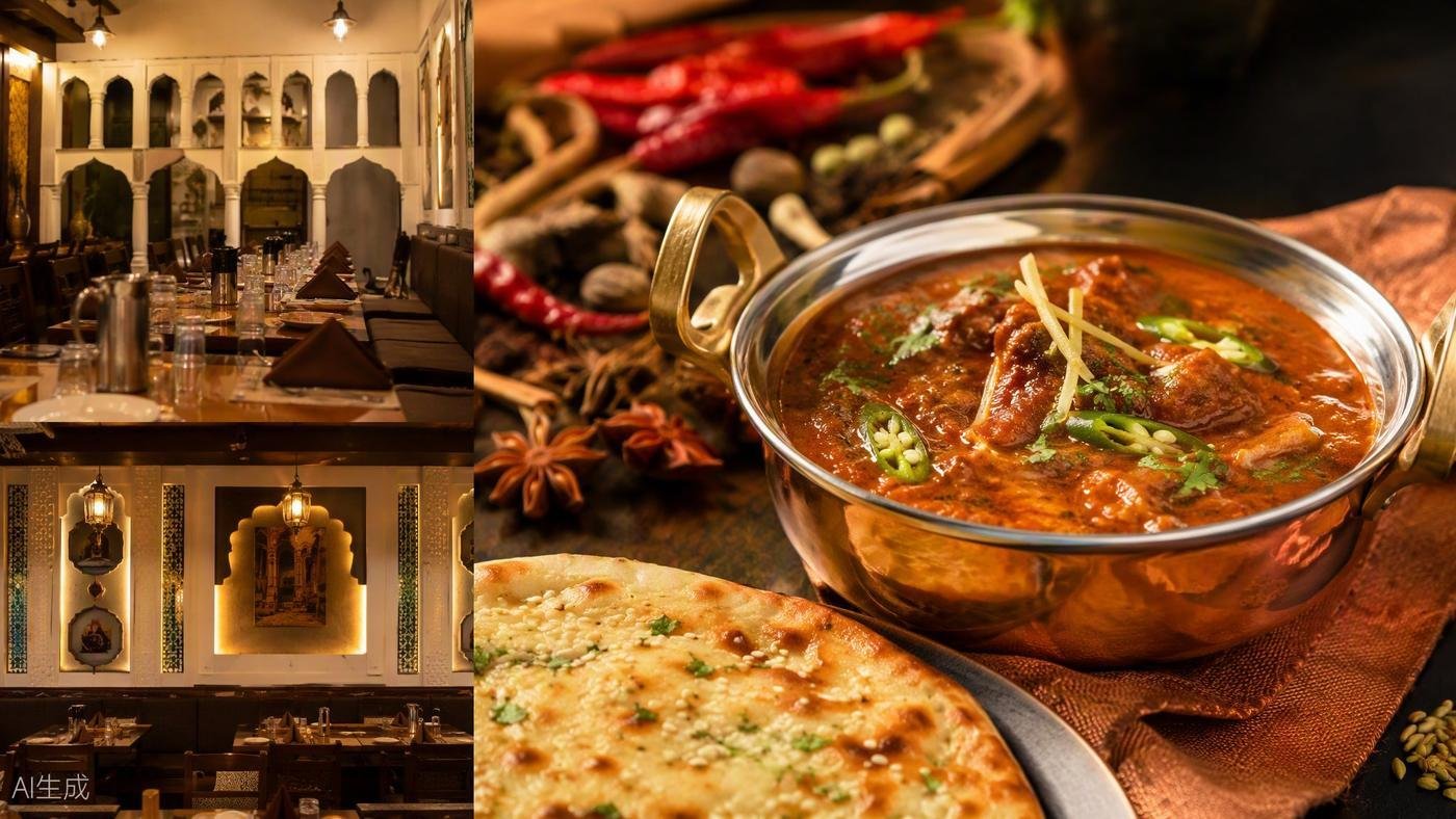 Nihari, kulcha and interior of New Mubeen Sameera Hotel, Chowk Lucknow
