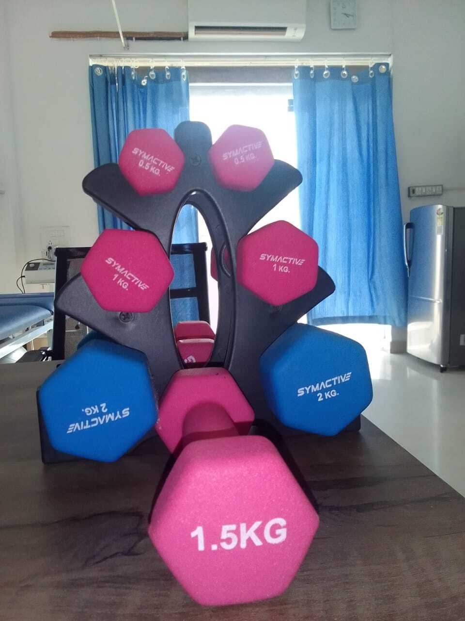 Rehab dumbbell rack equipment