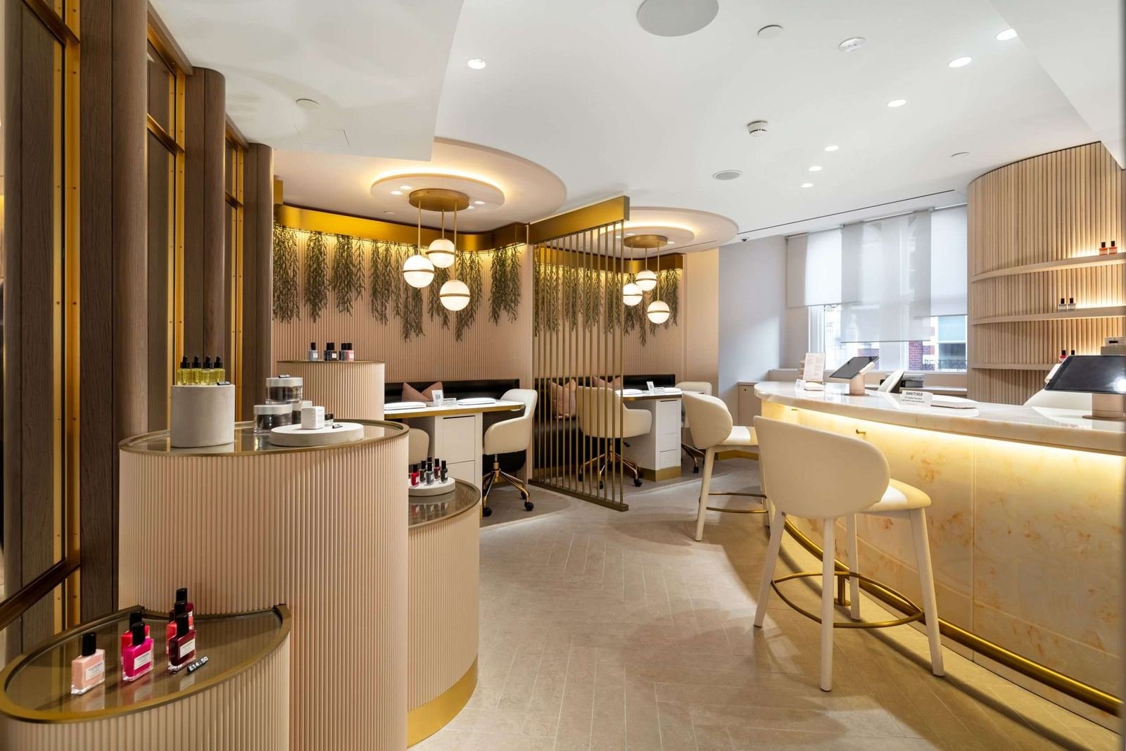 Luxury nail studio interior at The Nail Palace Charbagh Lucknow