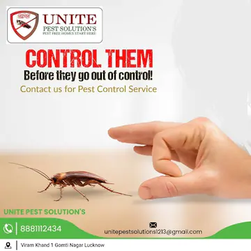 Unite Pest Solutions official service flyer — Unite Pest Solutions, Gomti Nagar, Lucknow
