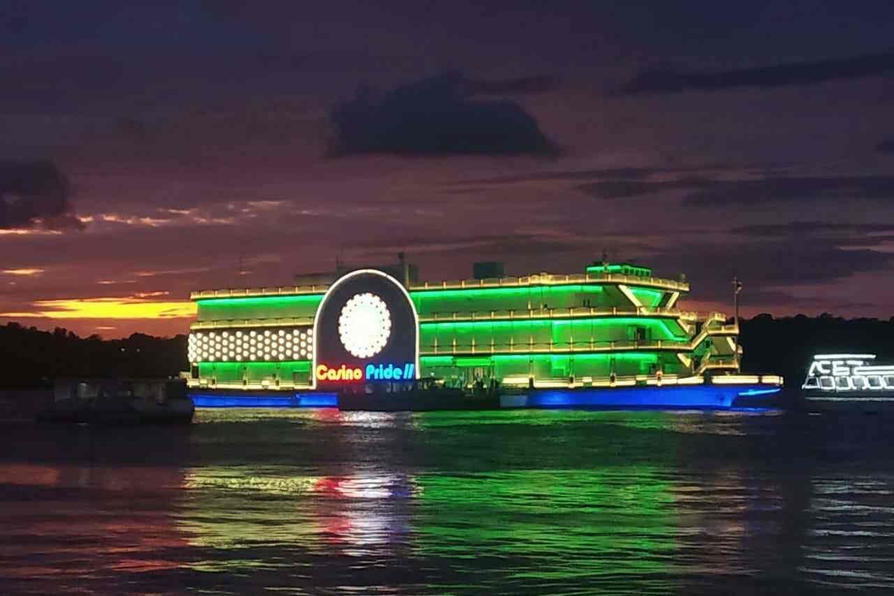 Casino Pride cruise ship in Goa at night, group package by Yarana Tours and Tourism Lucknow